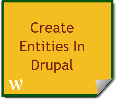 Entities basics in drupal 8
