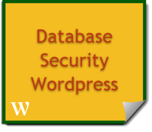 Database security in Wordpress