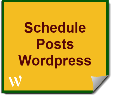 Schedule posts in wordpress