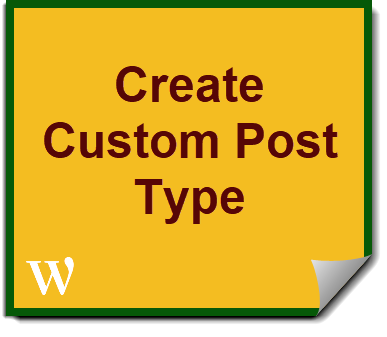 Create custom post type in wordpress